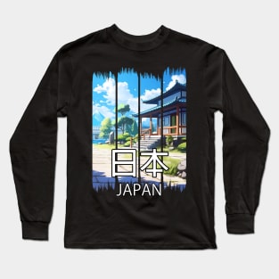 Japanese Temple Landscape – Anime Shirt Long Sleeve T-Shirt